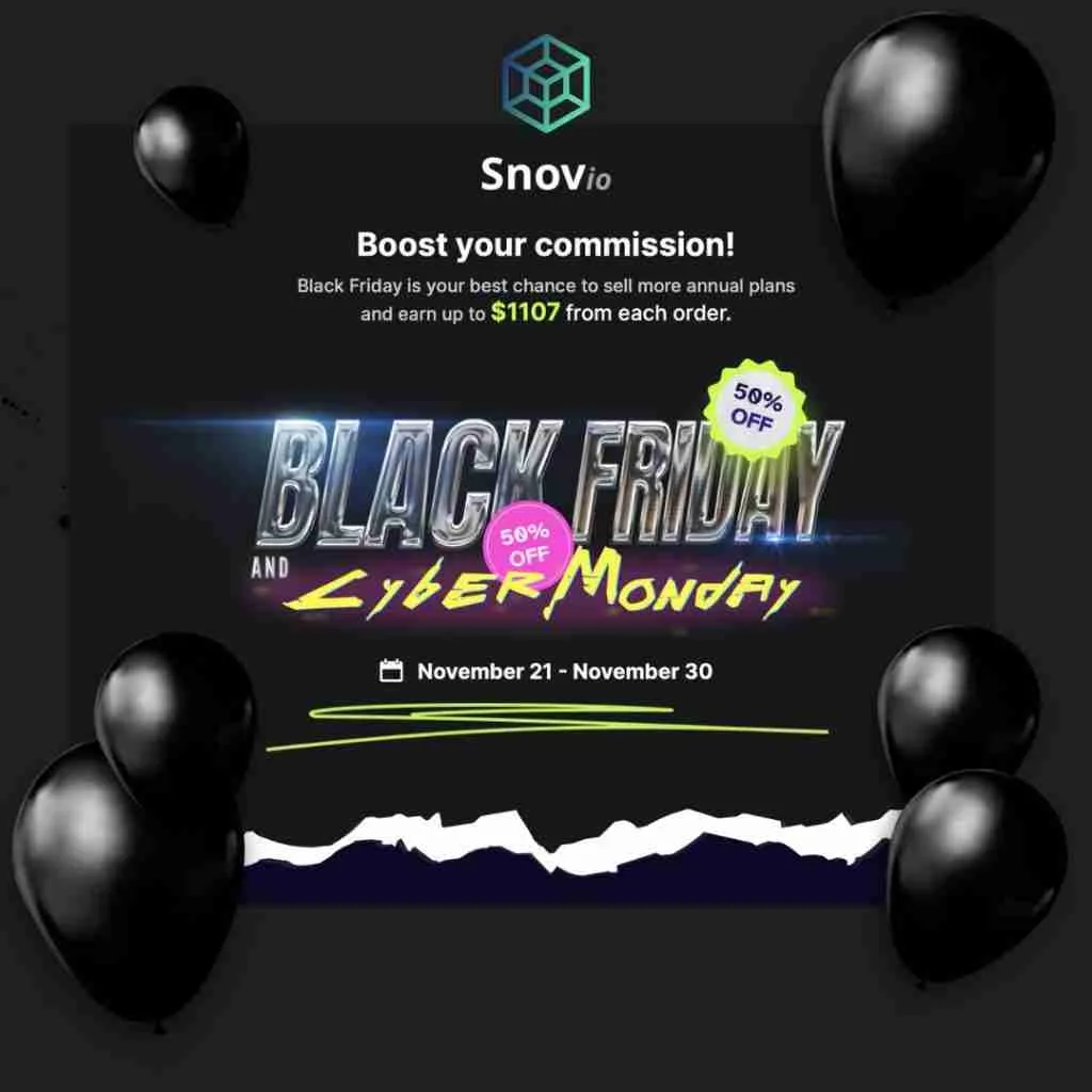 Black Friday snovio